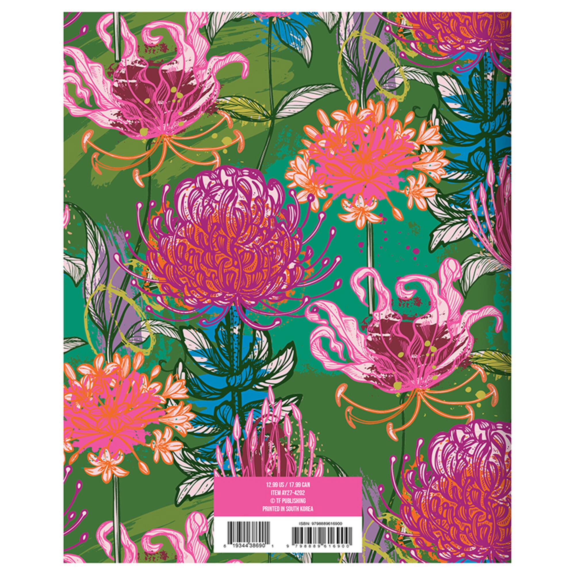 TF Publishing Medium 2026-27 Fully Floral Monthly Planner